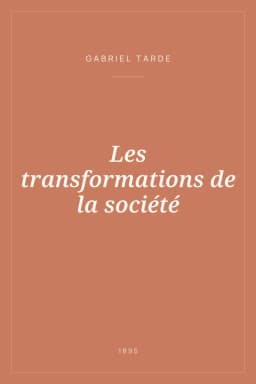Portada de Les transformations de la société