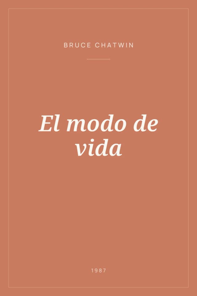 Portada de El modo de vida