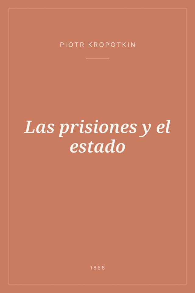 Portada de Las prisiones y el estado