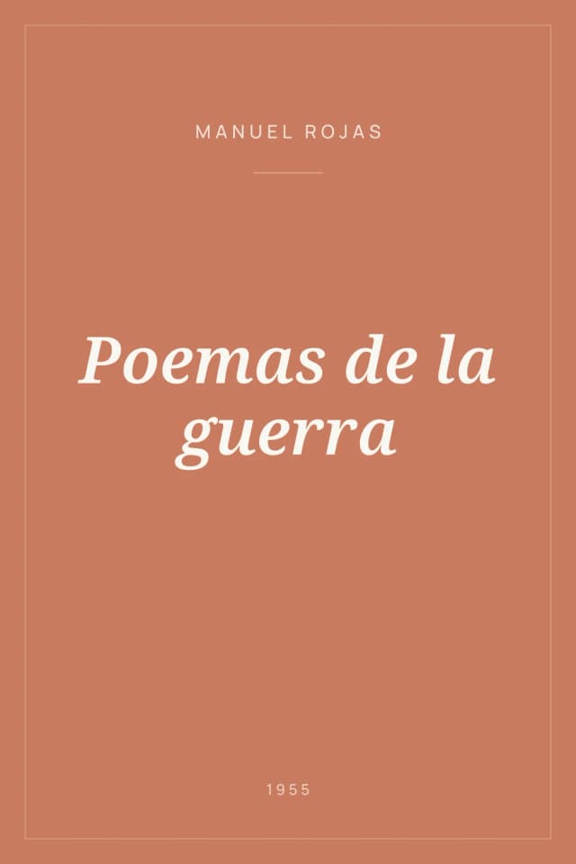 Portada de Poemas de la guerra