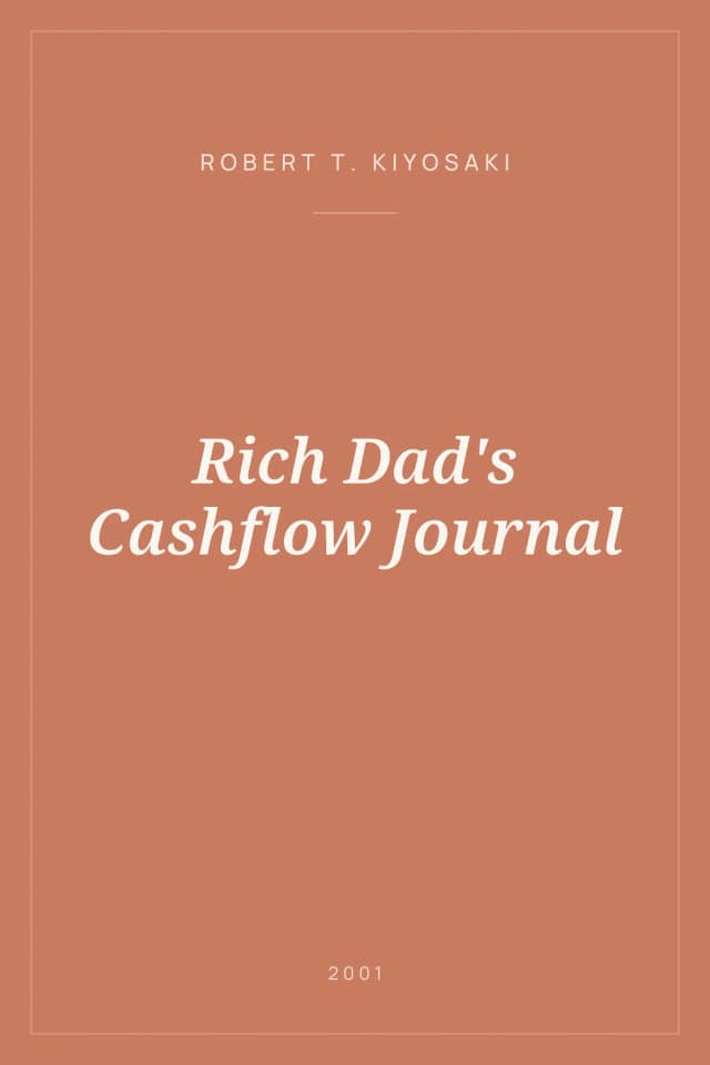 Portada de Rich Dad's Cashflow Journal