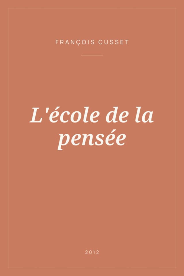 Portada de L'école de la pensée