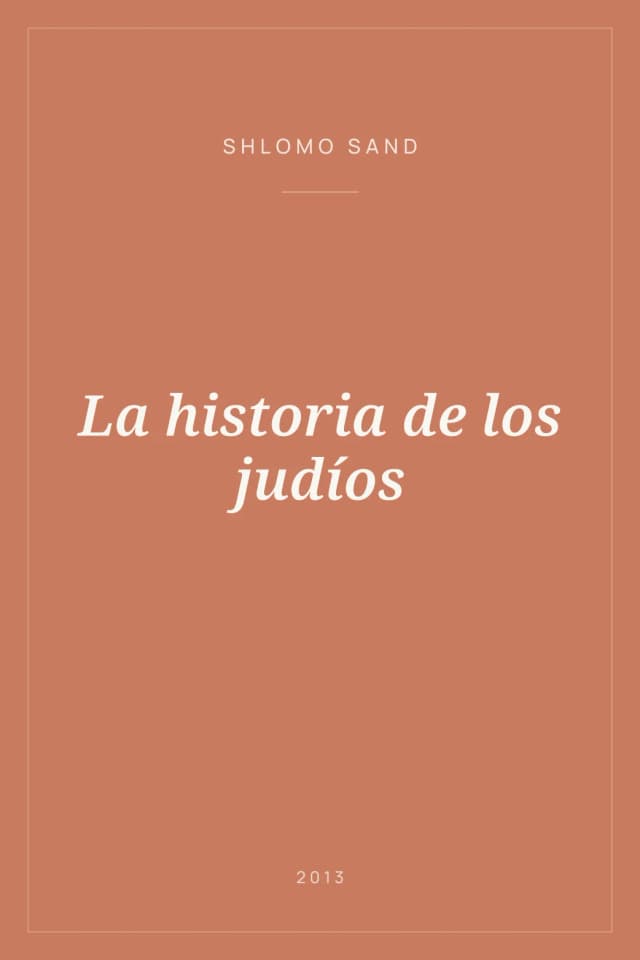 Portada de La historia de los judíos