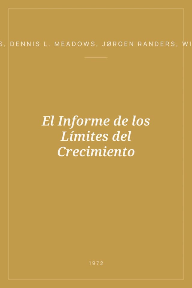 Portada de El Informe de los Límites del Crecimiento
