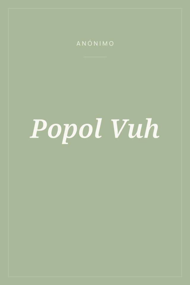 Portada de Popol Vuh