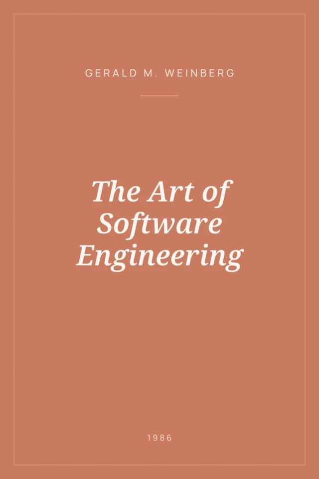Portada de The Art of Software Engineering