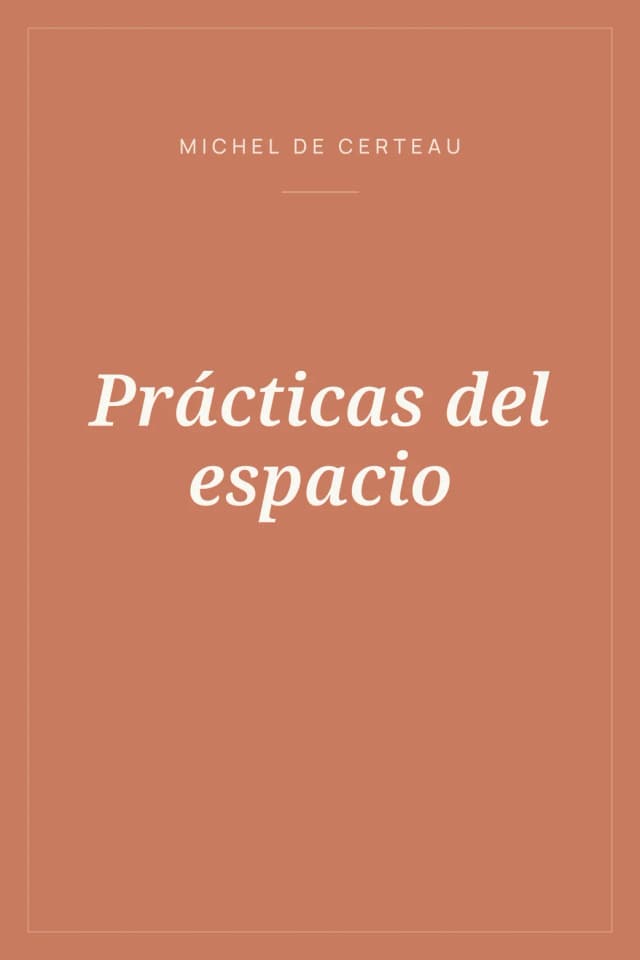 Portada de Prácticas del espacio