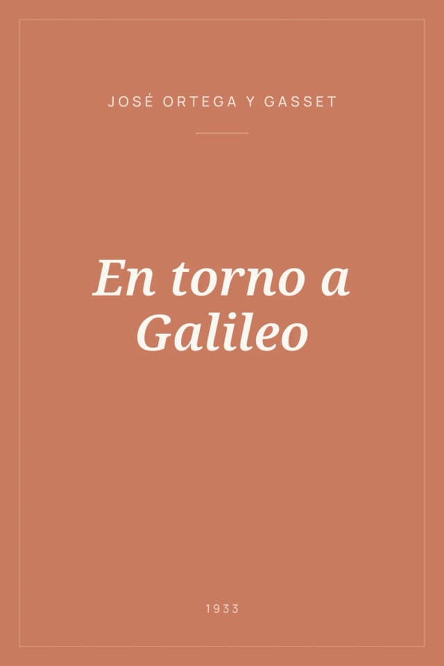 Portada de En torno a Galileo