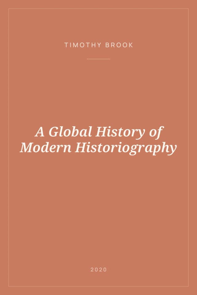 Portada de A Global History of Modern Historiography