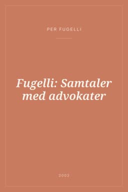 Portada de Fugelli: Samtaler med advokater