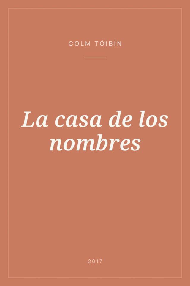 Portada de La casa de los nombres