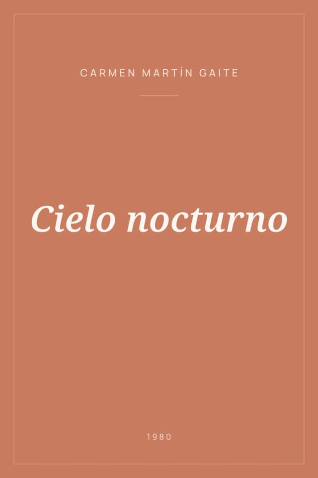 Portada de Cielo nocturno