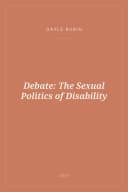 Portada de Debate: The Sexual Politics of Disability