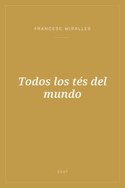Portada de Todos los tés del mundo