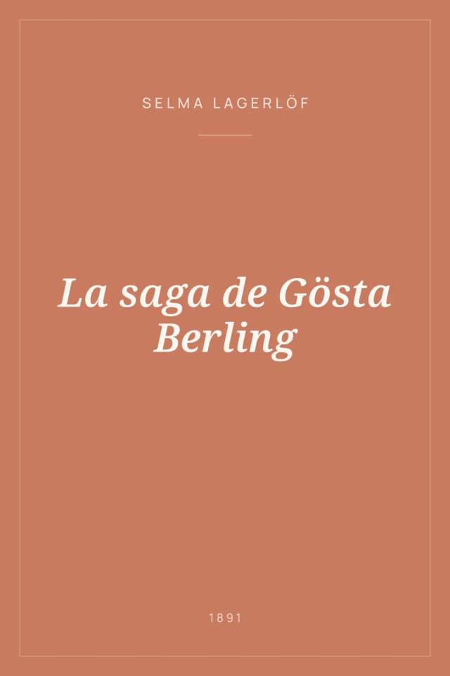 Portada de La saga de Gösta Berling