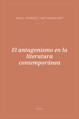 Portada de El antagonismo en la literatura contemporánea