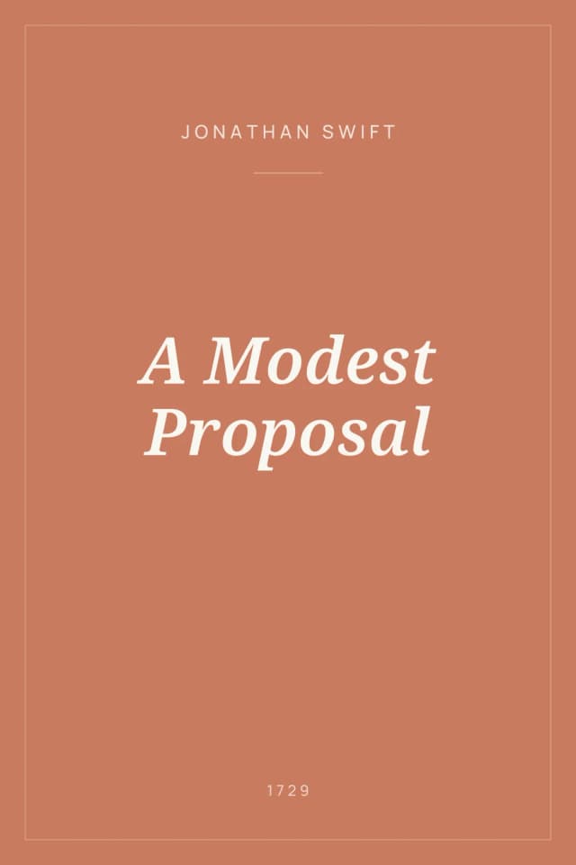 Portada de A Modest Proposal