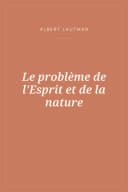 Portada de Le problème de l'Esprit et de la nature