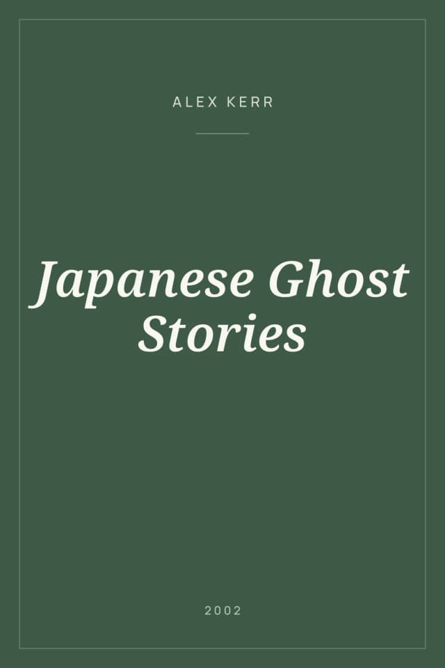 Portada de Japanese Ghost Stories