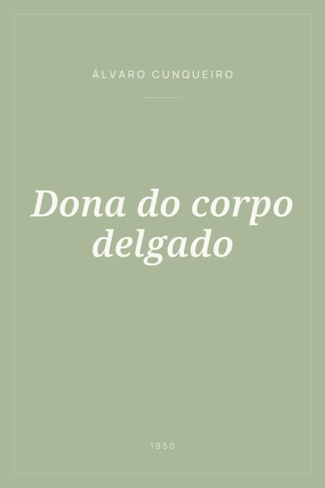 Portada de Dona do corpo delgado