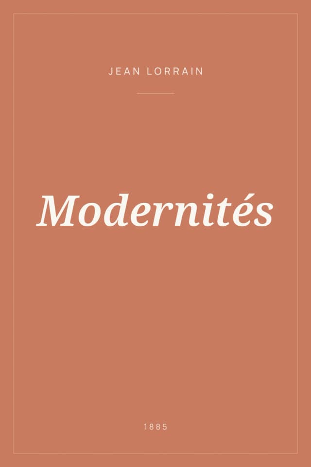 Portada de Modernités
