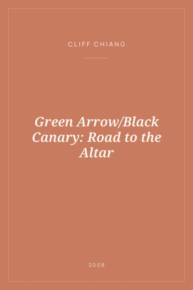 Portada de Green Arrow/Black Canary: Road to the Altar