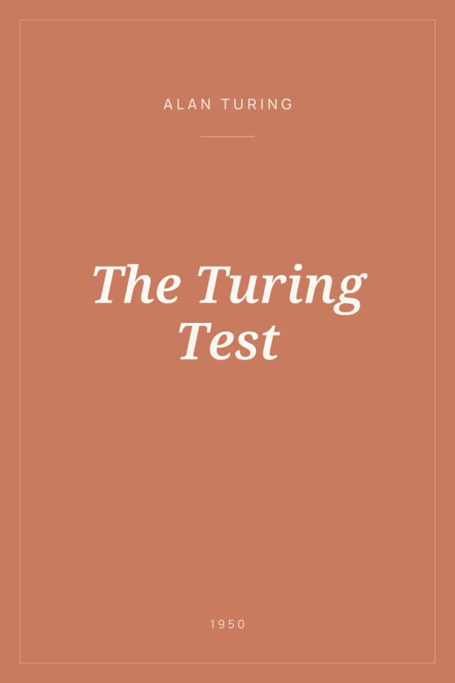 Portada de The Turing Test