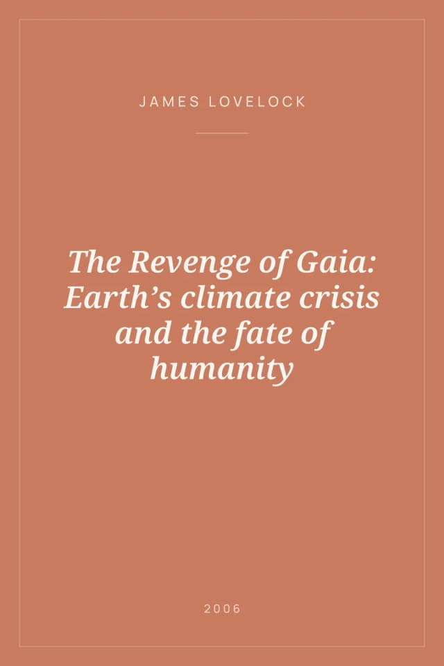 Portada de The Revenge of Gaia: Earth’s climate crisis and the fate of humanity