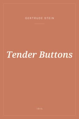 Portada de Tender Buttons