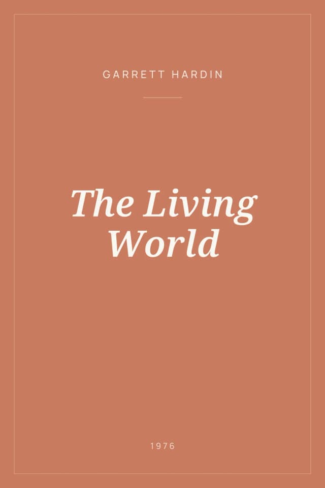 Portada de The Living World