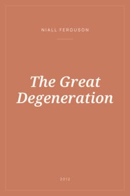 Portada de The Great Degeneration