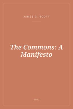 Portada de The Commons: A Manifesto