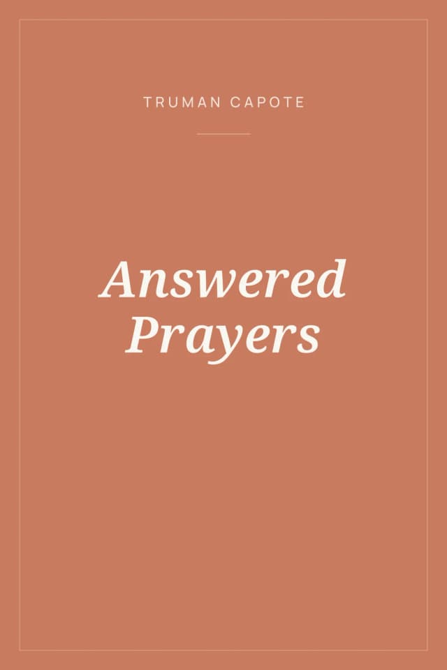 Portada de Answered Prayers