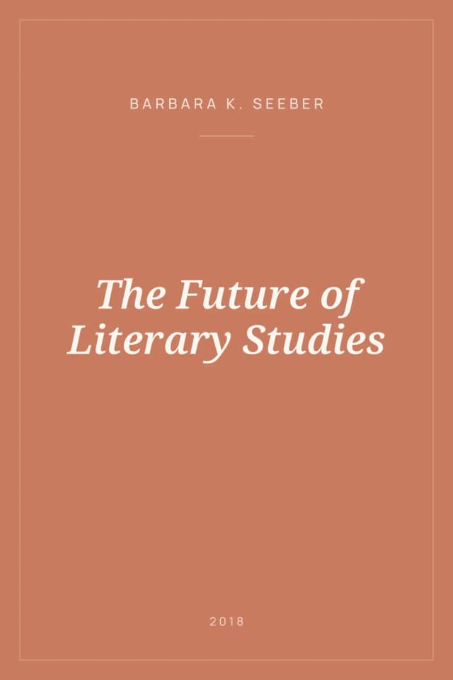 Portada de The Future of Literary Studies