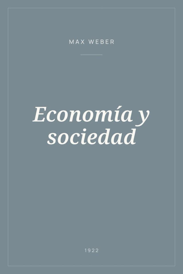 Portada de Economía y sociedad