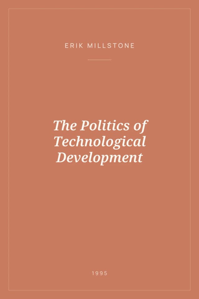 Portada de The Politics of Technological Development