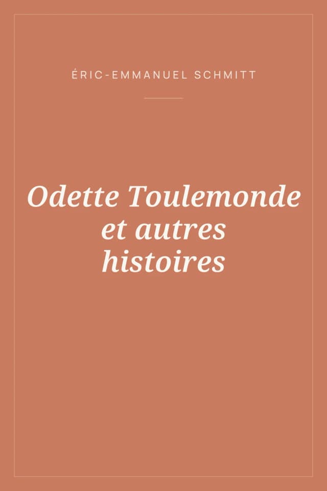 Portada de Odette Toulemonde et autres histoires