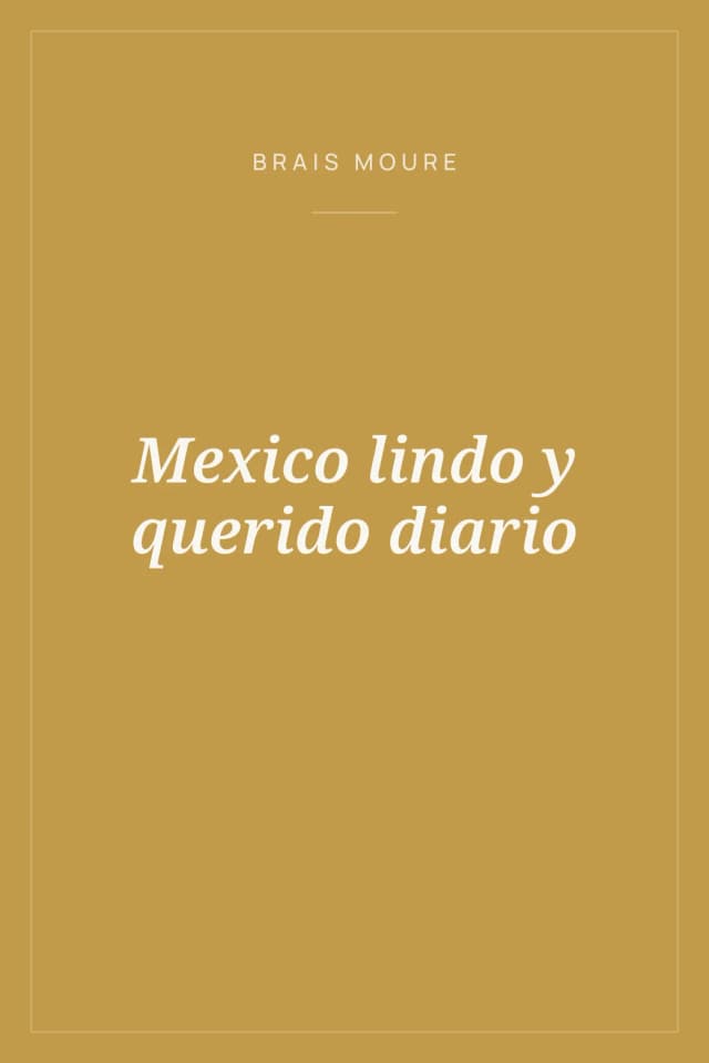 Portada de Mexico lindo y querido diario