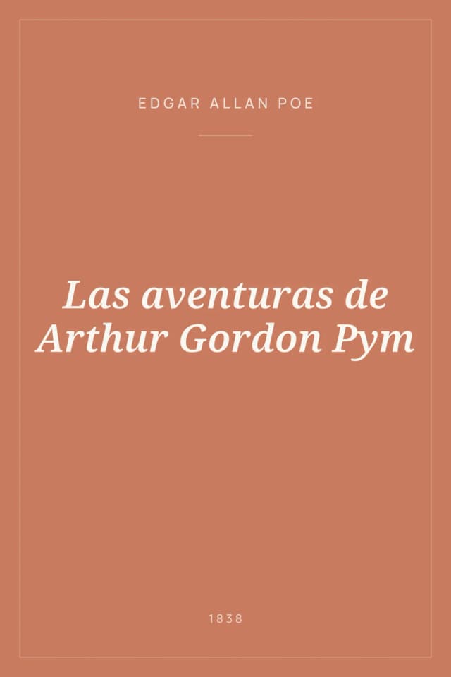 Portada de Las aventuras de Arthur Gordon Pym
