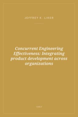 Portada de Concurrent Engineering Effectiveness: Integrating product development across organizations