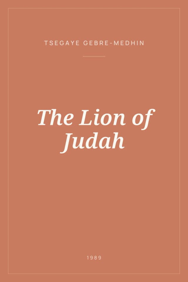 Portada de The Lion of Judah