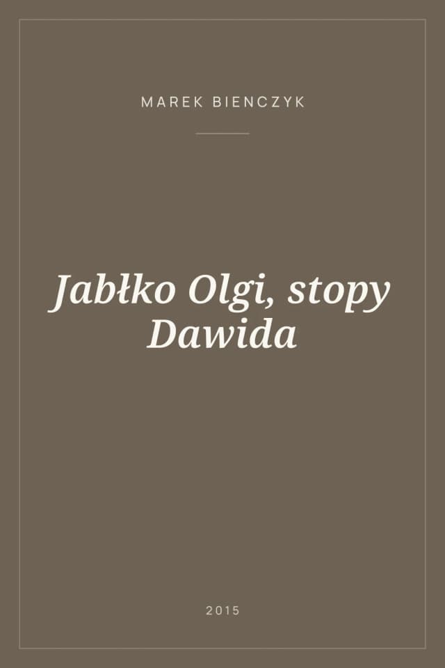 Portada de Jabłko Olgi, stopy Dawida