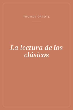 Portada de La lectura de los clásicos