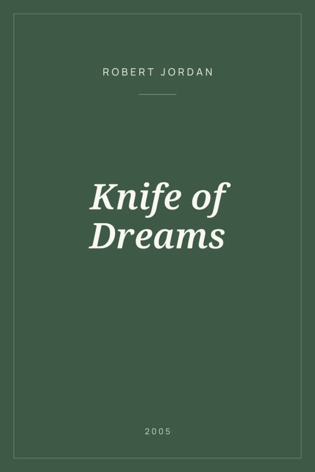Portada de Knife of Dreams