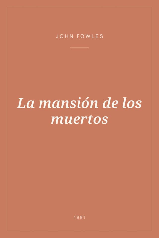 Portada de La mansión de los muertos