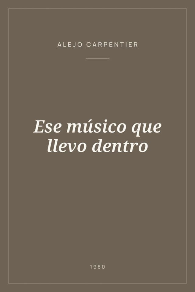 Portada de Ese músico que llevo dentro