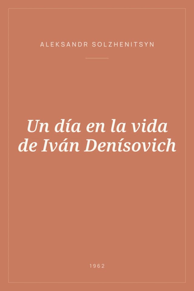 Portada de Un día en la vida de Iván Denísovich