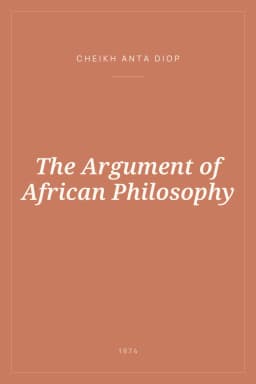 Portada de The Argument of African Philosophy