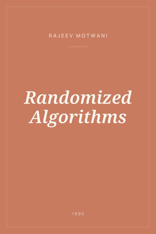 Portada de Randomized Algorithms
