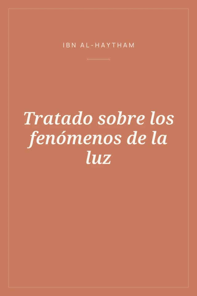 Portada de Tratado sobre los fenómenos de la luz